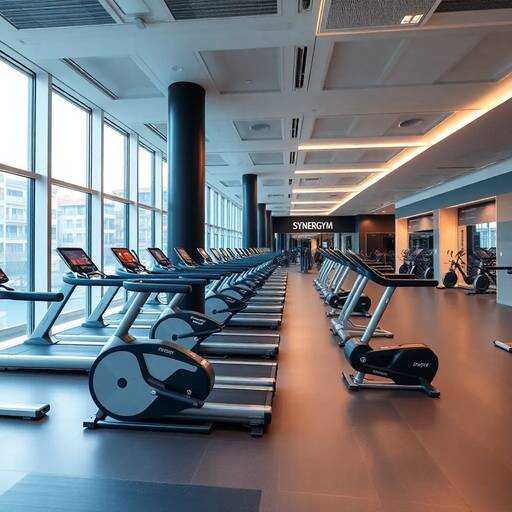 gimnasio 24 horas Synergym Barcelona Plaza Cosmos